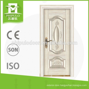 China simple teak wood interior design wood door